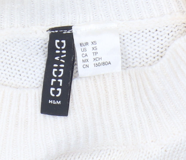 H&M Women’s Multicoloured XS Striped Pullover Jumper