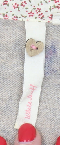 White Stuff Women's Beige Bird Cardigan Size 12