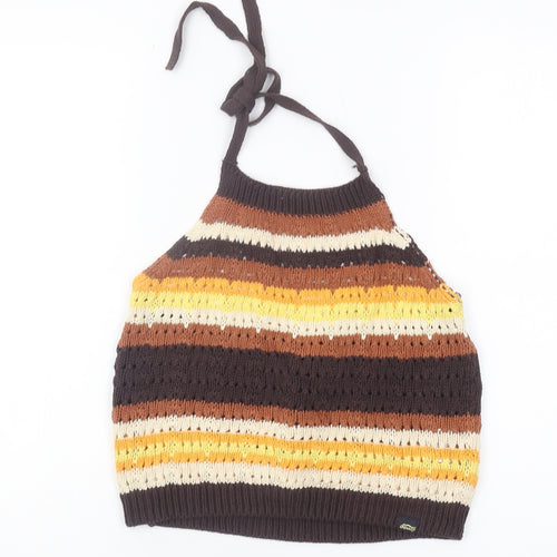 Superdry Women's Multicoloured Cropped Tank UK 12