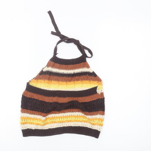 Superdry Women's Multicoloured Cropped Tank UK 12