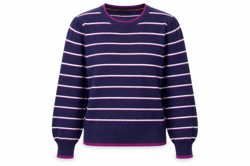 Front view of Next Women’s Multicoloured Striped Pullover XS