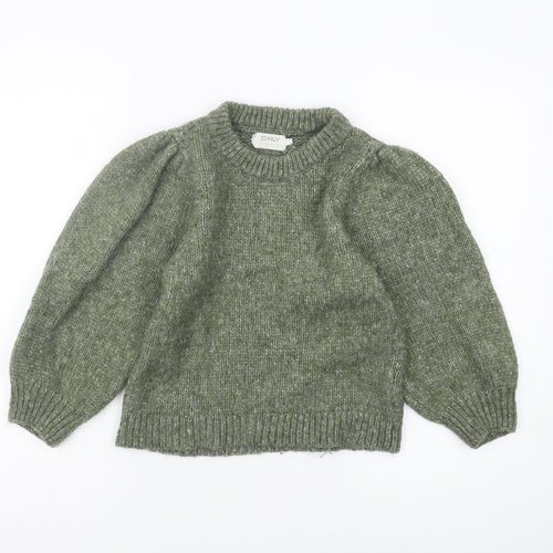 ONLY Women's Green Chunky-Knit Pullover Jumper, Size M