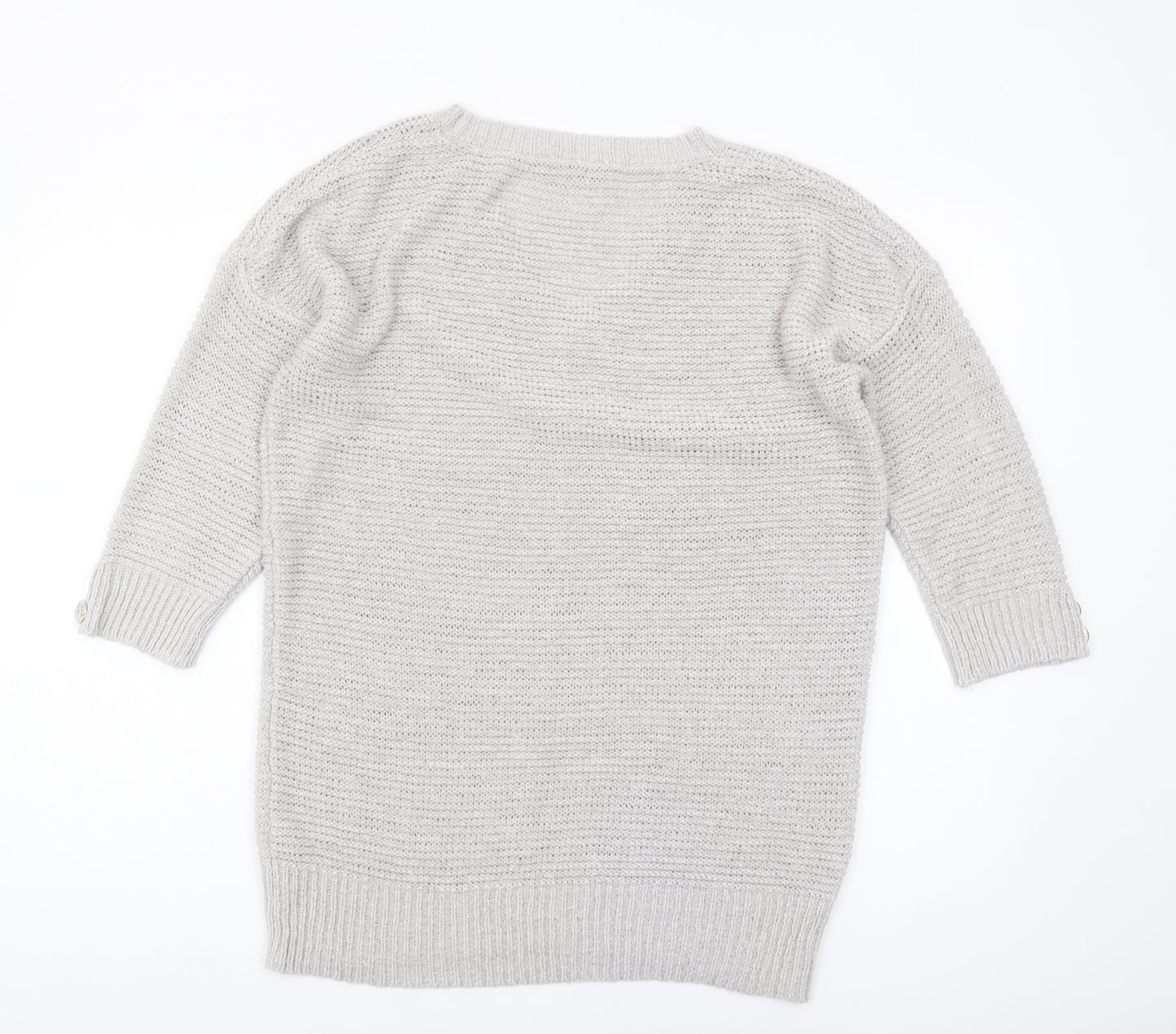 Wallis Women's Ivory V-Neck Knit Jumper, Size M