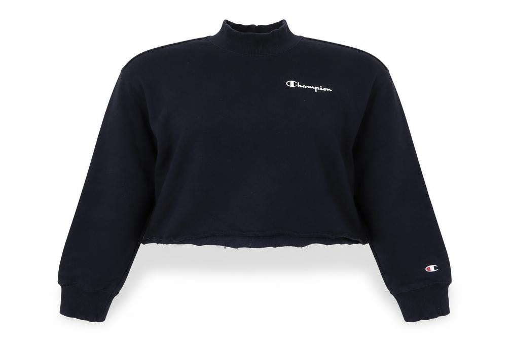 Front view of Champion Women's Black Sweatshirt, size S