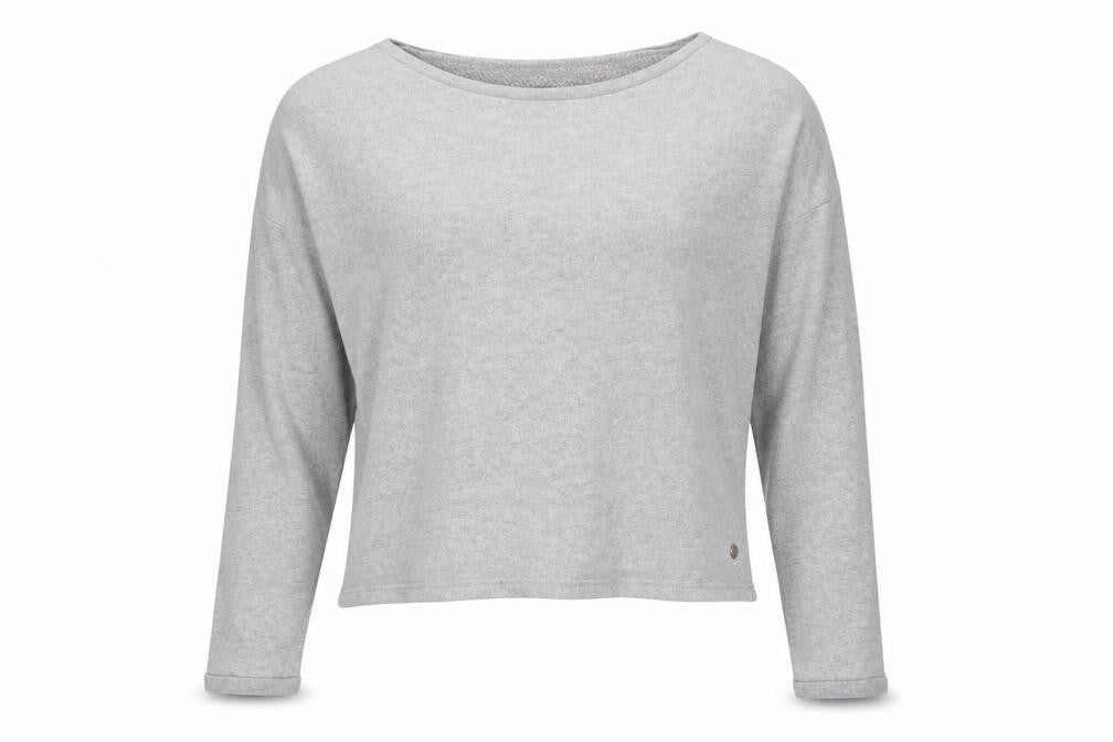 Front view of Replay Women's Grey jumper, size S, Cotton