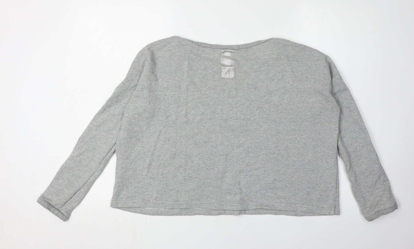 Replay Women's Grey Pullover Jumper, Size S, Cotton