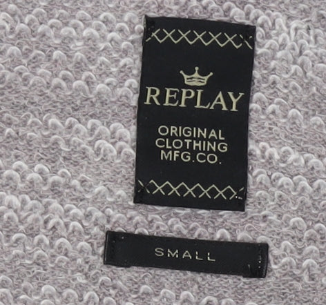 Replay Women's Grey Pullover Jumper, Size S, Cotton