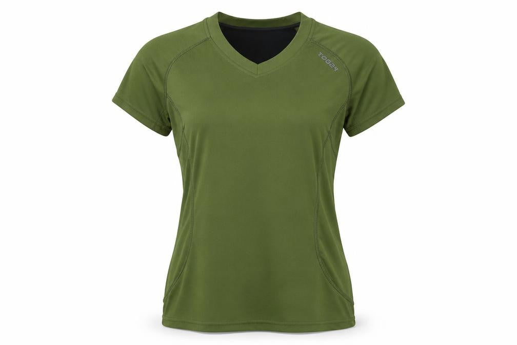 Front view of TOG24 Women's Green Athletic T-Shirt, size 10