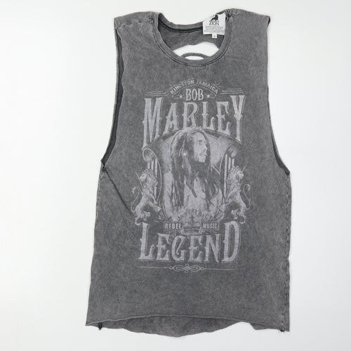 Zion Rootswear Bob Marley Grey Tank Unisex Size 6
