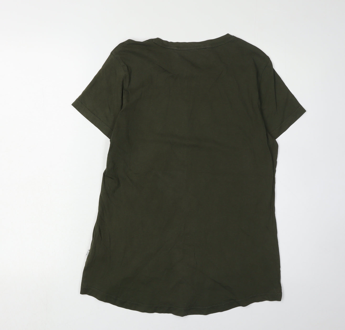 Puma Women's Green T-Shirt Size 14 Casual Crew Neck