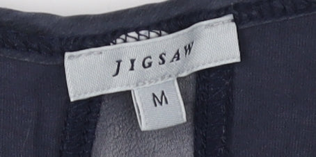 Jigsaw Women's Black Polka Dot Silk Blouse M