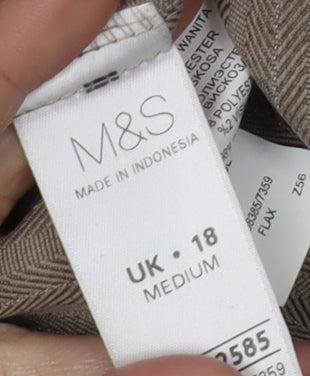 Marks and Spencer Women's Brown Trousers Size 18
