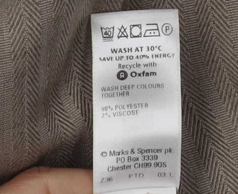 Marks and Spencer Women's Brown Trousers Size 18