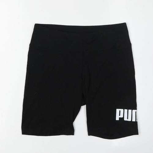 Puma Women's Black Biker Shorts, Size M, Gym & Running