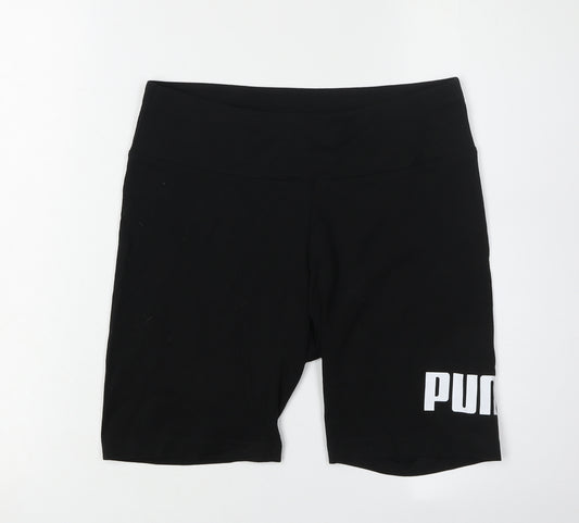 Puma Women's Black Biker Shorts, Size M, Gym & Running