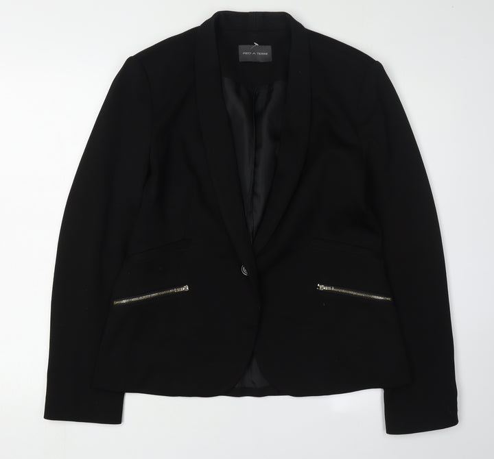 Pied A Terre Women's Black Blazer Size 12 Elegant
