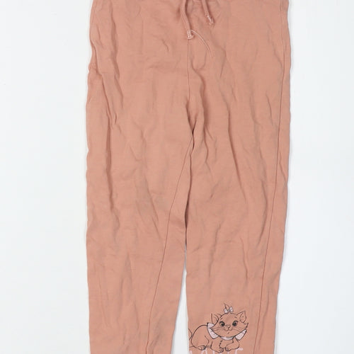 Disney Girls Pink Jogger Trousers, Size 3-4 Years, Cotton