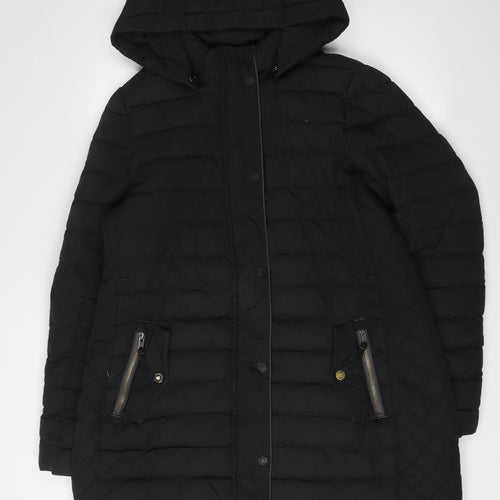 Boden Women's Black Puffer Jacket Coat Size 16