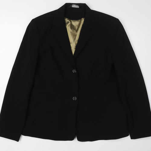 BHS Women's Black Blazer Size 14 Regular Fit