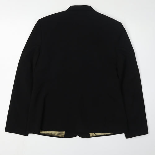 BHS Women's Black Blazer Size 14 Regular Fit