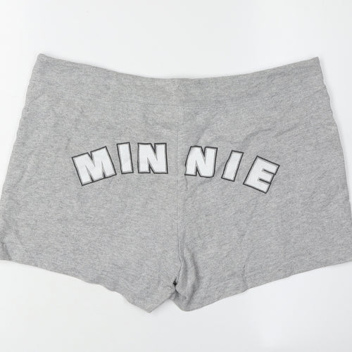 Disney Women’s Grey Sweat Shorts M Minnie Casual