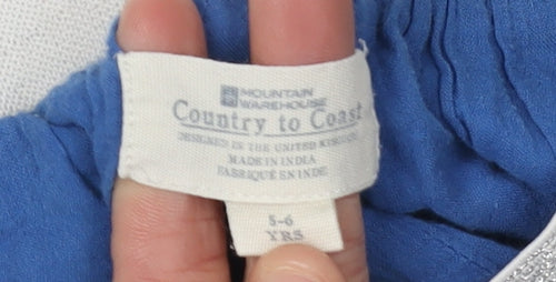 Mountain Warehouse Girls Blue Floral Skirt, 5-6 Years, Cotton