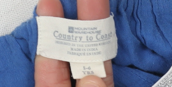 Mountain Warehouse Girls Blue Floral Skirt, 5-6 Years, Cotton