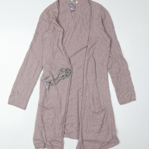 White Stuff Women's Pink Long Sleeve Cardigan Size 14