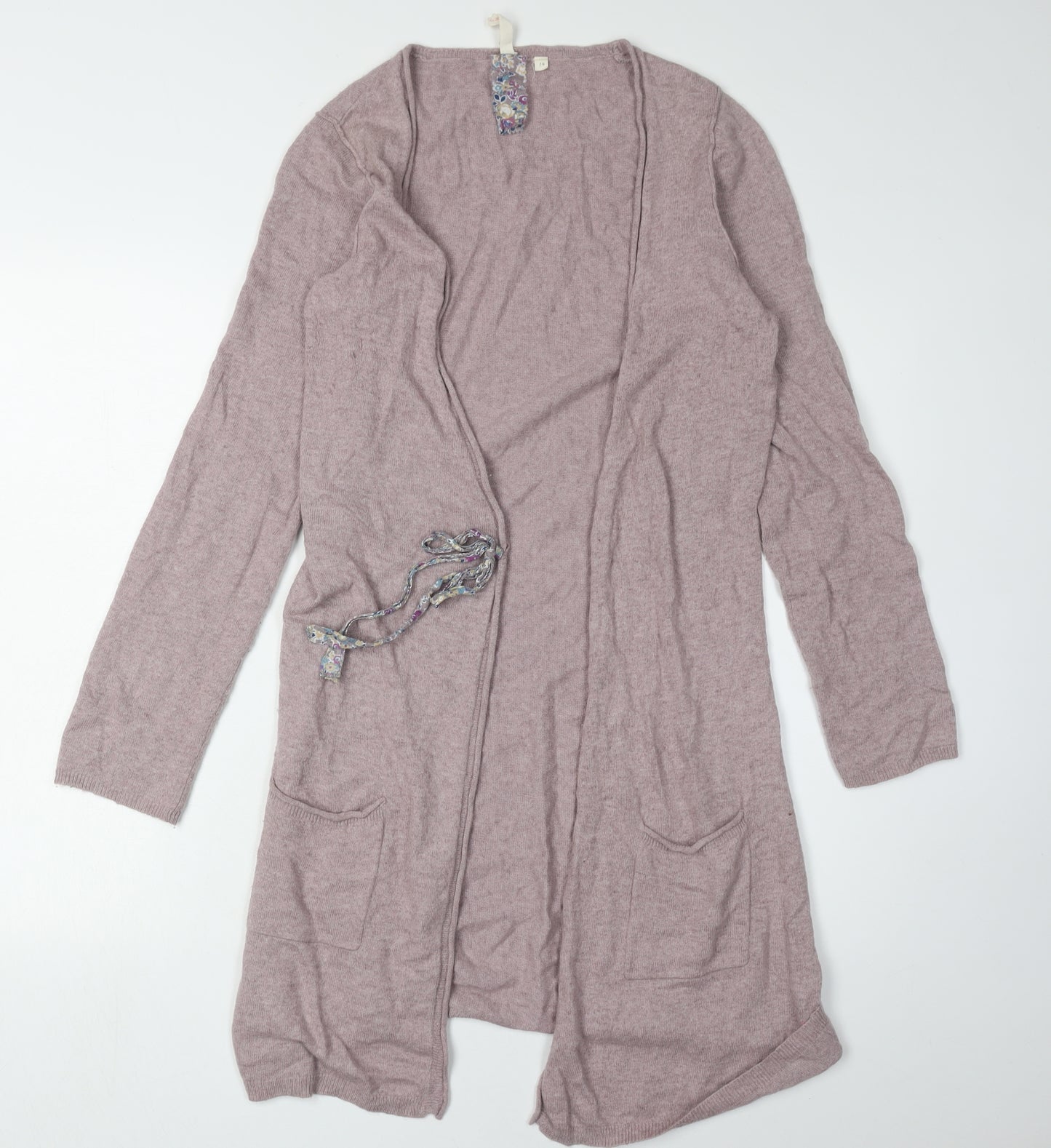 White Stuff Women's Pink Long Sleeve Cardigan Size 14