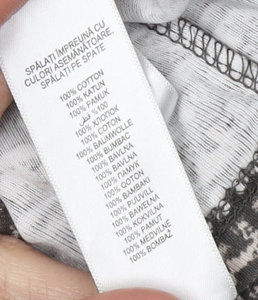 Maine New England Women's Brown Geometric T-Shirt Size 10