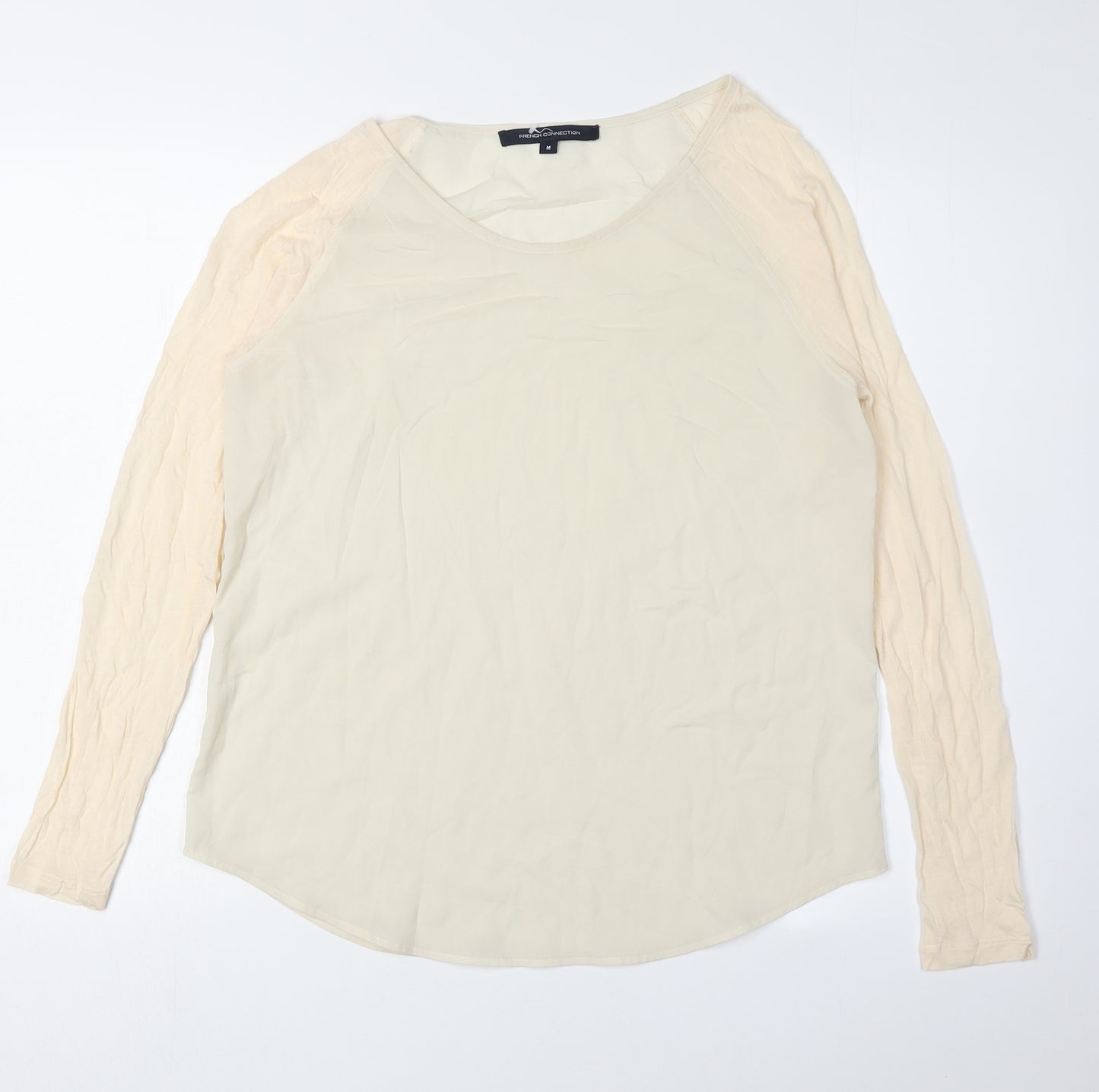 French Connection Women's Beige Basic Blouse M