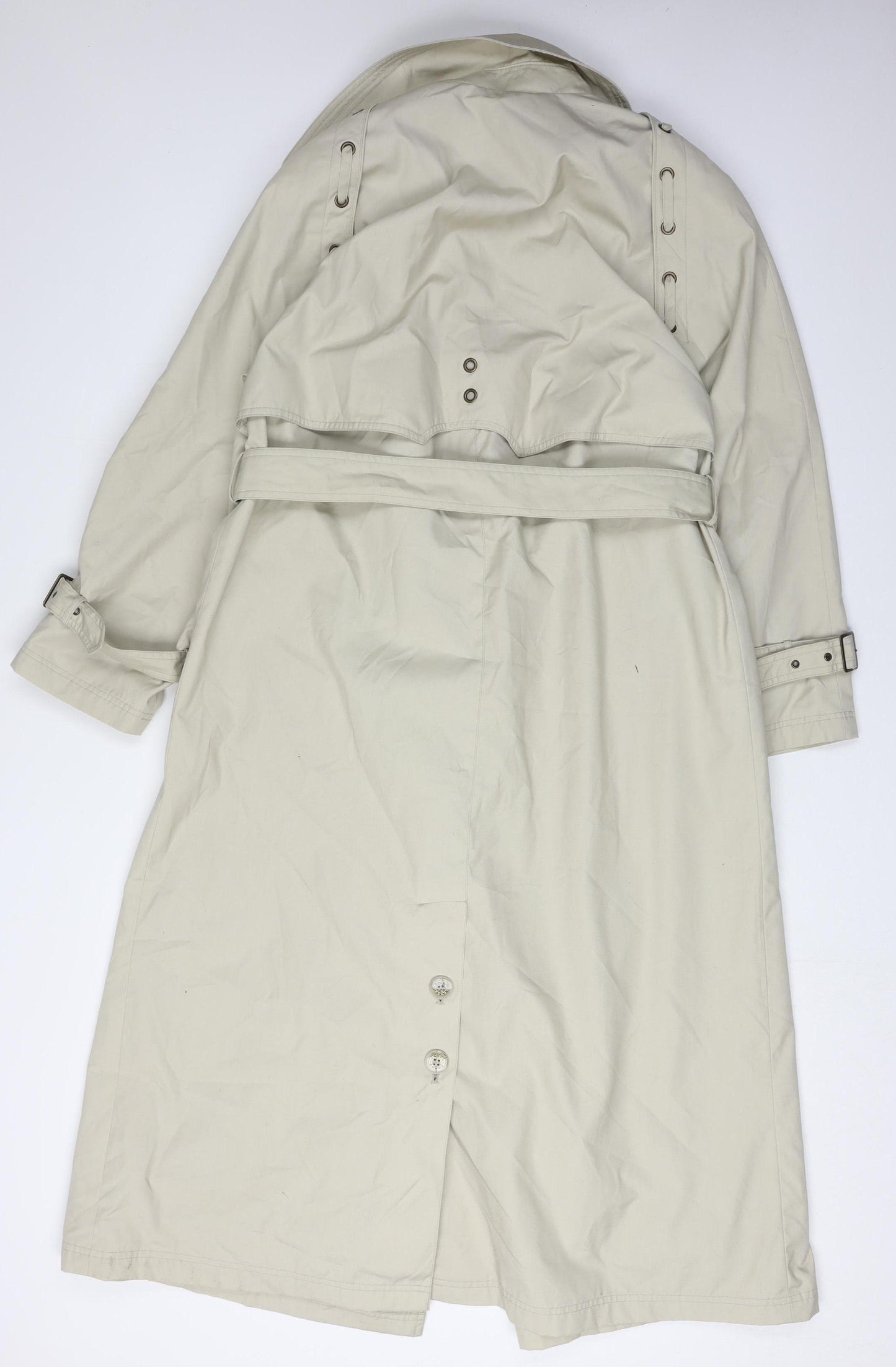 David Barry Beige Women's Trench Coat Size 10