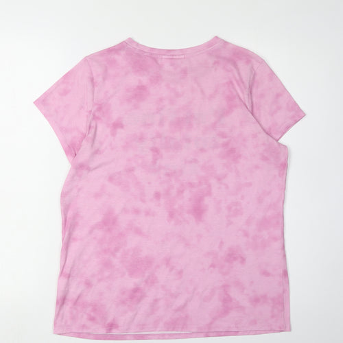 Friends Women's Pink T-Shirt Size 12 Casual Crew Neck