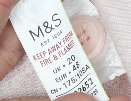 Marks and Spencer Women's Pink Pullover Jumper Size 20