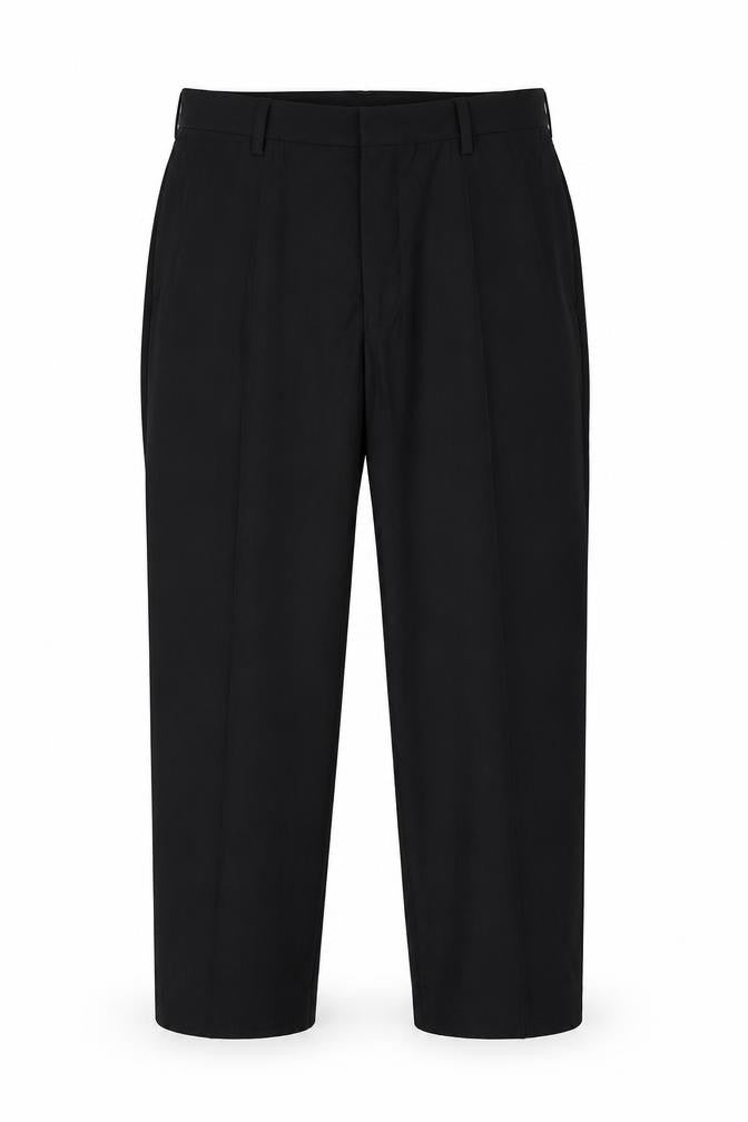 Front view of Next Signature Men's Black Wool Trousers -, size 34
