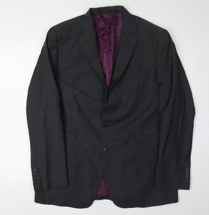 Marks and Spencer Men's Grey Wool Blazer Size 44R