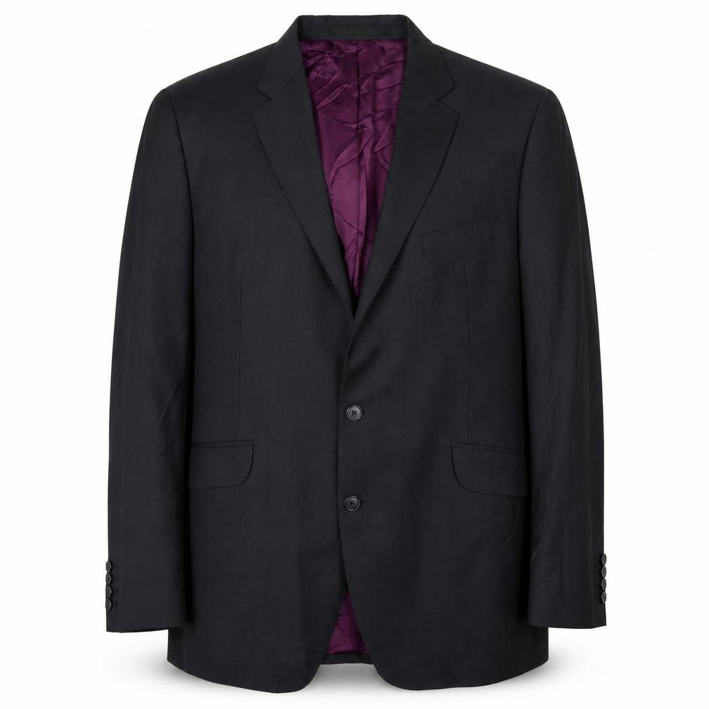 Front view of Marks & Spencer Men's Grey Wool Blazer, size 44R