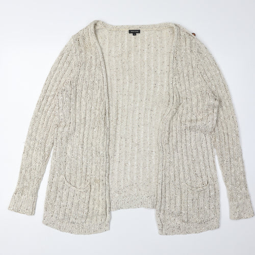 River Island Women's Beige Sequin Cardigan Size 12