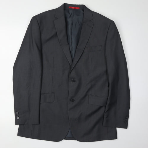 Burton Men's Grey 40R Blazer - Business/Formal Jacket