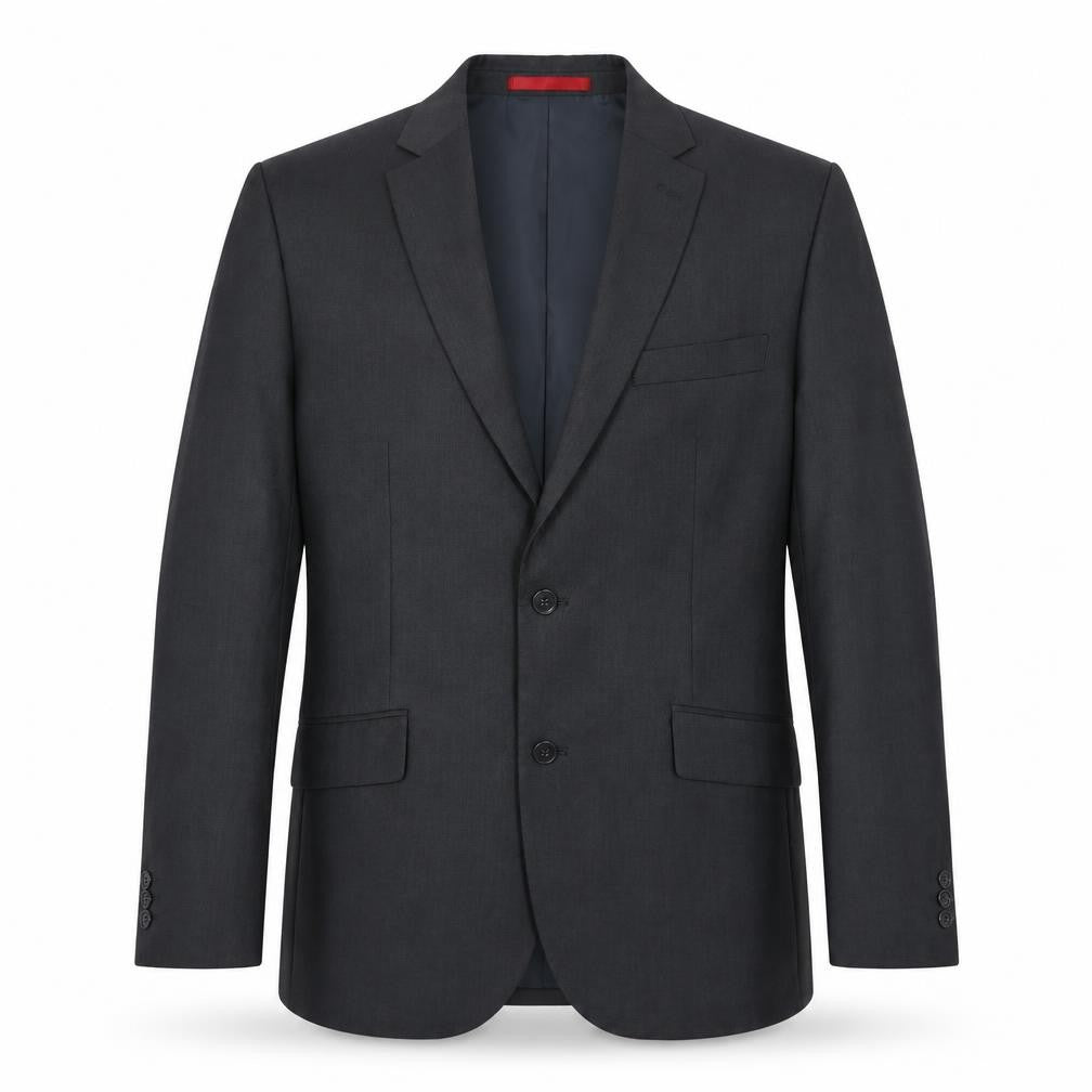 Front view of Burton Men's Grey 40R Blazer - Business/Formal Jacket