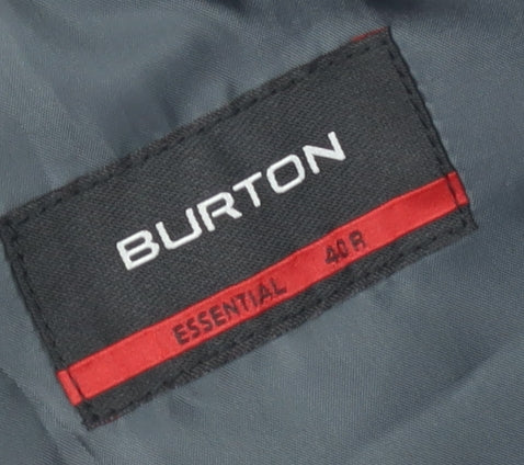 Burton Men's Grey 40R Blazer - Business/Formal Jacket