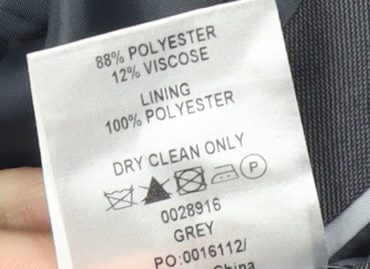 Burton Men's Grey 40R Blazer - Business/Formal Jacket