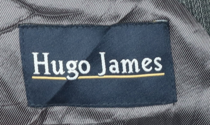 Hugo James Men's Grey Striped Blazer 44R