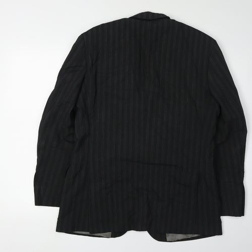 Karl Jackson Men's Black Striped Blazer, 40 Short