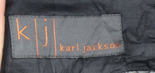 Karl Jackson Men's Black Striped Blazer, 40 Short