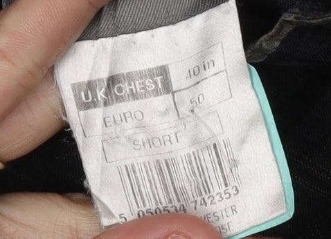 Karl Jackson Men's Black Striped Blazer, 40 Short