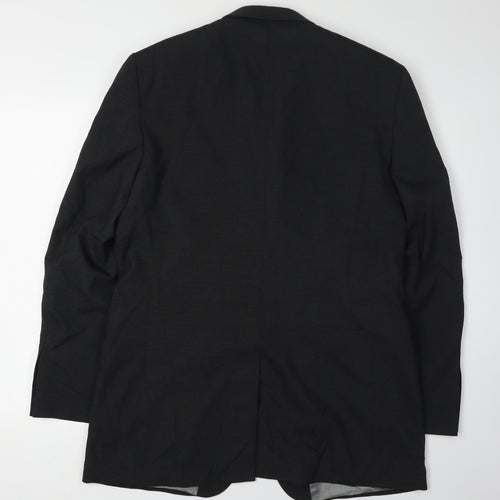Karl Jackson Men's Black Blazer, 40, Regular Fit, Formal