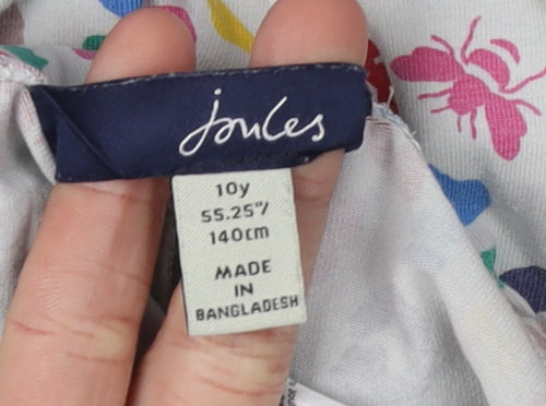 Joules Girls Multicoloured Animal Print Ankle Leggings - 10 Years