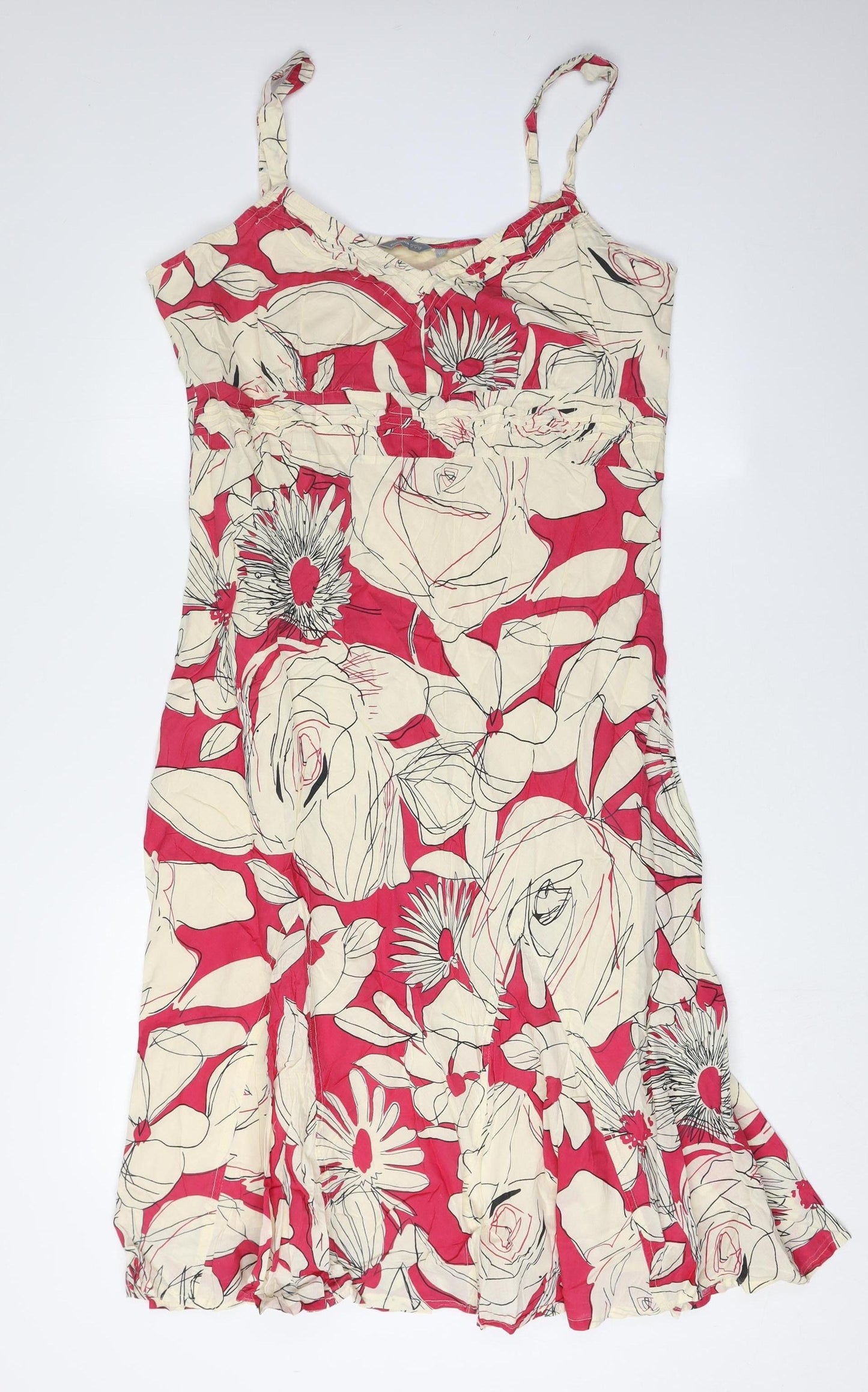 Marks and Spencer Women's Multicoloured Floral Dress Size 16
