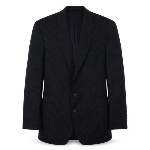 Greenwoods Men's Blue Striped Blazer, Elegant Formal Wear 42R
